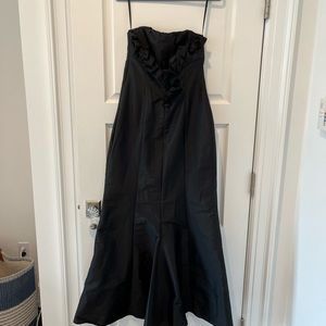 JIM HJELM Silk Taffeta strapless gown